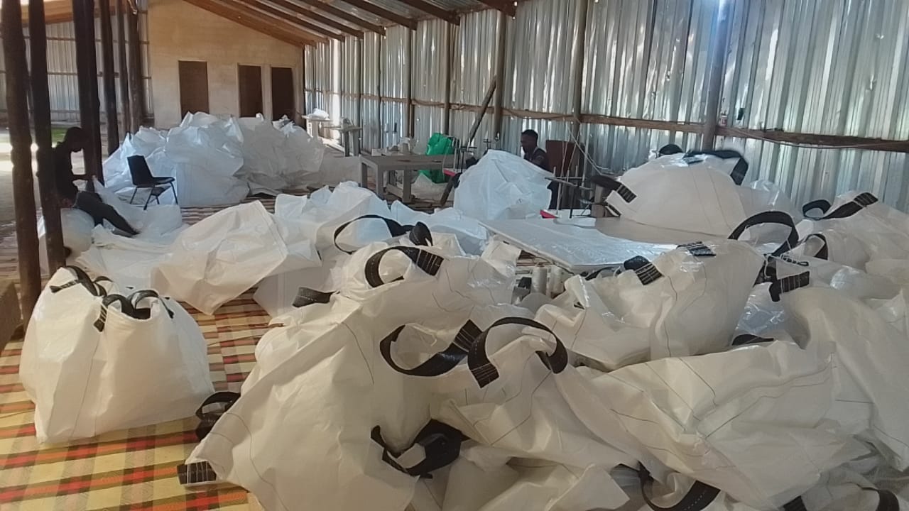 Packaging materials including woven polypropylene bags and sacks